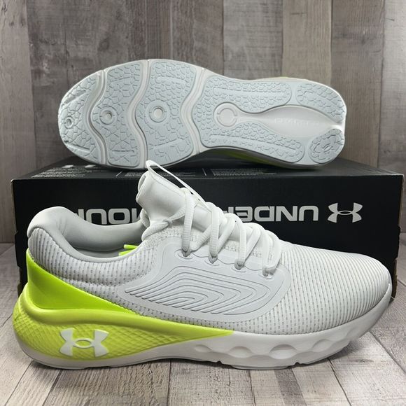 Under Armour Men's UA Charged Vantage 2 Running Shoes Sneaker Low White Size 12 - Picture 2 of 16